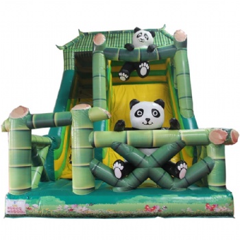 熊猫滑梯充气滑梯攀岩跳床蹦蹦床游乐设备儿童乐园淘气堡充气玩具摆摊生意