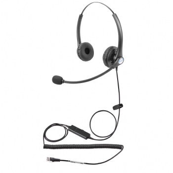 贝恩厂家话务降噪耳机 双耳话务耳机A26RJ 客服电话耳机