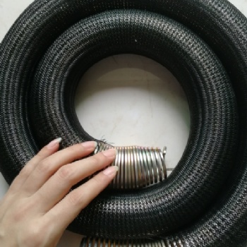 广东珠海弹簧加丝管 25/35螺旋裹丝渗水管 不锈钢渗水弹簧管