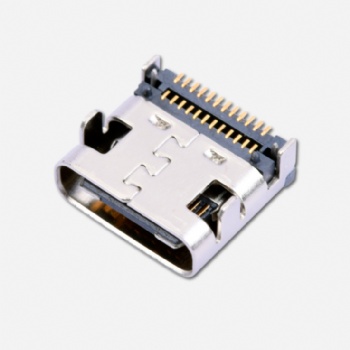 USB Type-C 24Pin 沉板式 type-c母座 沉板0.8 四脚DIP双排贴板