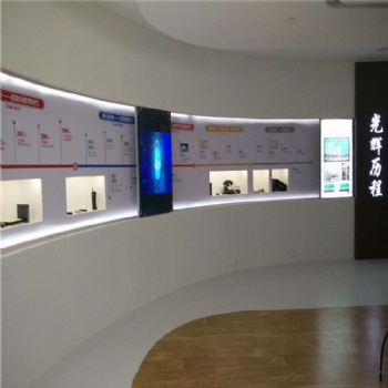 智能液晶滑轨屏，展厅多媒体设备互动滑轨屏展厅各行业数字化展厅展馆整体解决方案