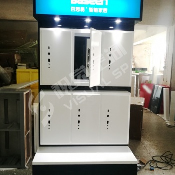 视觉空间新款智能锁展示柜指纹锁展示柜台