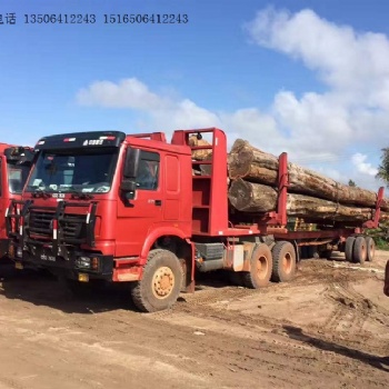 豪沃6×6全驱式（森林原木运输挂车）出口非洲地区报价