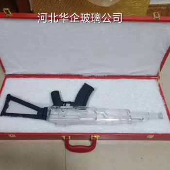河北冲锋枪定制造型酒瓶 白酒精致外包装创意瓶 耐高温吹制生肖酒瓶