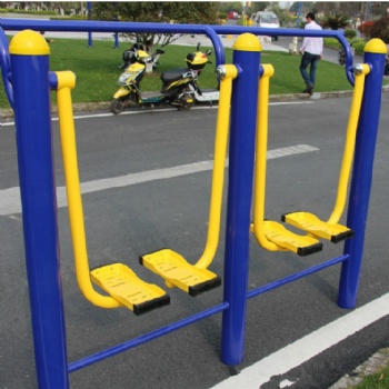 武汉厂家户外健身器材 双人漫步机新国标塑木 标准制作