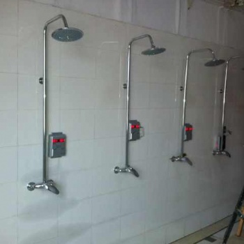 淋浴打卡水控系统，热水打卡水控机，淋浴节水系统