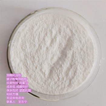 腻子粉粘合剂 工业变性淀粉 建筑预糊化淀粉