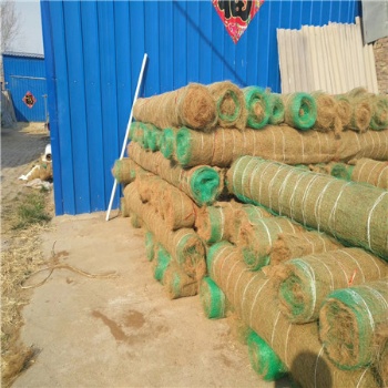 河道绿化护坡植草毯植物纤维毯生态修复植生毯椰纤植被毯