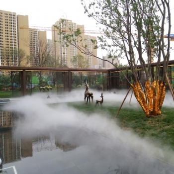 西安雾森人造雾、景观喷雾造景、室外喷雾降温设备供应及项目承包