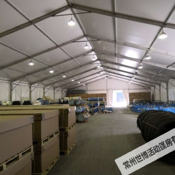 铝合金仓储篷房 仓库大棚 环保防尘篷房 煤炭棚
