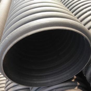 HDPE双壁波纹管 黑色大口径排水管 DN500波纹管价格