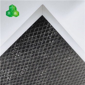 苏州贝森活性炭铝箔网与菱形铝网复合基材除甲醛过滤网