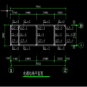 钢结构设计-电梯项目工程设计图