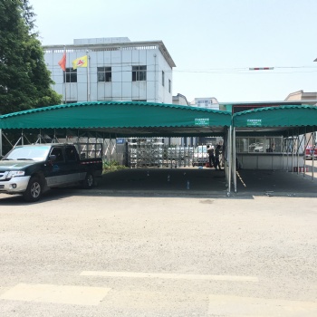 临沂遥控电动伸缩棚 户外活动遮阳棚美观结实