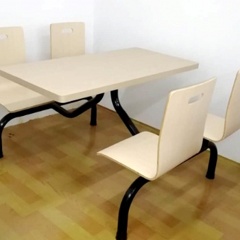 员工食堂餐桌椅不锈钢餐桌椅学校学生餐桌椅饭堂餐桌连体快餐桌椅