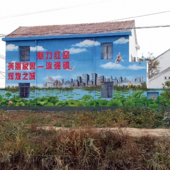 环氧地坪 手绘彩绘 文化墙制作 民墙广告