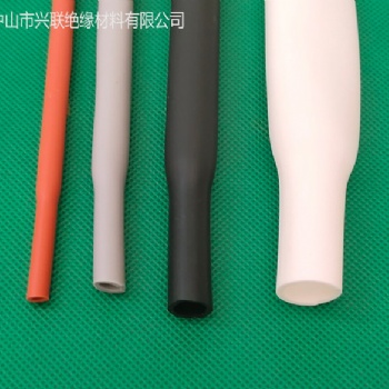 200℃黑色耐高温耐磨加厚柔软硅胶热缩管