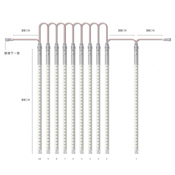 LED户外挂树流星雨流星管