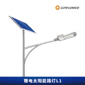 向日葵L1节能型锂电智能8-10米50W太阳能LED路灯厂家专业制造
