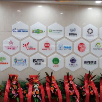 郑州形象墙制作公司文化墙前台LOGO墙安装厂家