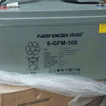 南都蓄电池6-FM-100免维护12V100AH 直流屏电源机房特