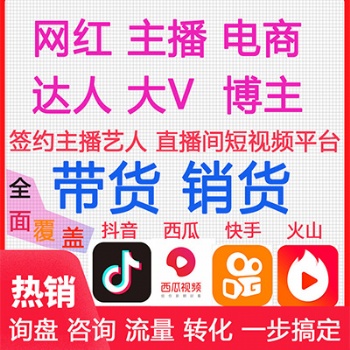 广州网红直播带货平台，电商运营，短视频营销，网红直播带货