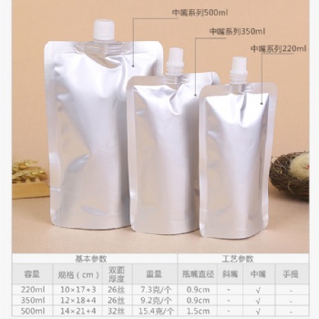 透明零食食品袋批发 可爱包装吸嘴袋 密封包装袋厂家定制