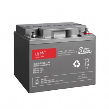 山特UPS电池铅酸蓄电池免维护12V38AH C12-38