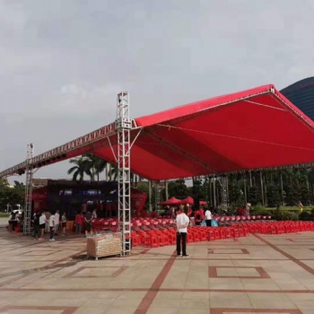 台山市活动策划 舞台搭建 桁架背景 太空架帐篷