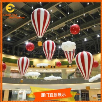 橱窗热气球陈列道具 热气球玻璃钢展示道具