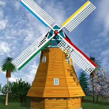 田园风格荷兰大风车 塑造美丽童话世界