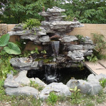 假山喷泉，中式庭院喷泉水景