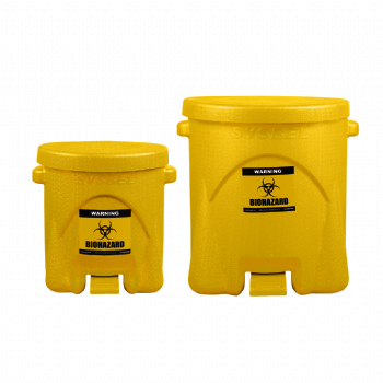 供应 SYSBEL聚乙烯材质实验室防漏生化垃圾桶耐腐蚀废液收集桶