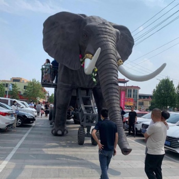 机械大象巡游展示罕见机械大象租赁价格