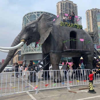 巡游机械大象出租气势恢宏上古神兽机械大象租赁