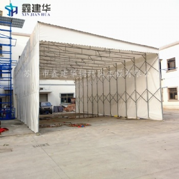 广东电动遮阳棚膜结构厂房膜结构建筑商铺遮阳伞工厂