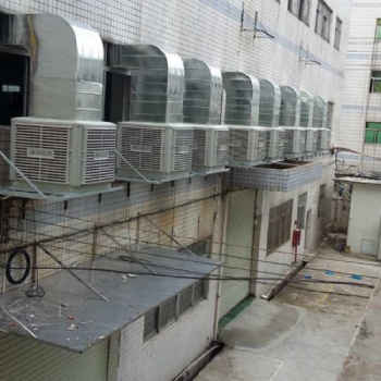 厚街钢结构厂房降温环保空调冷水机安装