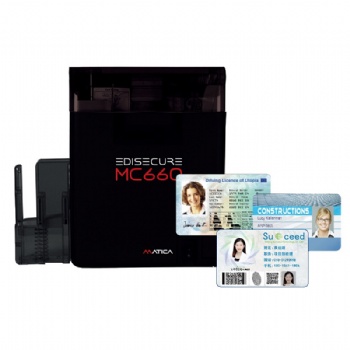 玛迪卡新款高速超高清600dpi证卡打印机MC660