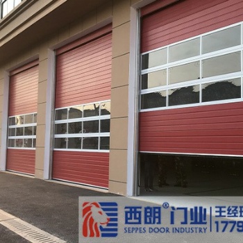 东营消防大队消防车库门