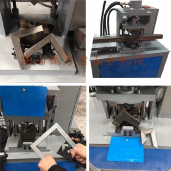 门框无缝对接液压切角角度机135度90度切角一次成型机