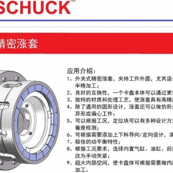 原装进口BOSSCHUCK外夹式精密涨套支持非标定制