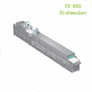 YZ-605全自动商用洗碗机学校食堂厂家清洗烘干一体机