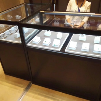 大连展柜制作 便携式折叠展示柜 珠宝玻璃展柜