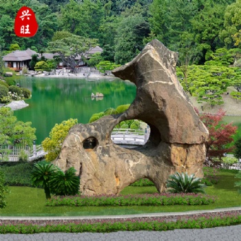兴旺奇石太湖石招牌刻字景观石园林景观石