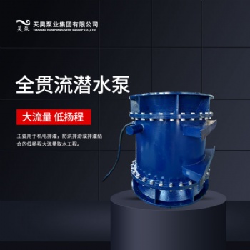 排涝泵站用QGWZ全贯流潜水泵