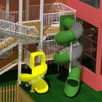 大型儿童塑料滑梯厂家 幼儿园户外滑梯玩具 户外公园木质拓展训练