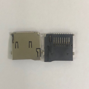 优质TF卡座 micro SD卡座 记忆卡座 TF卡套 带自弹外焊式