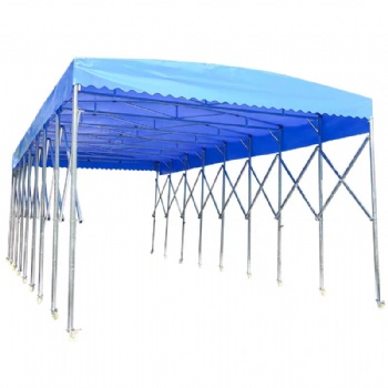 杭州推拉雨棚移动推拉棚活动蓬大型户外仓库伸缩式收缩折叠大排档帐篷