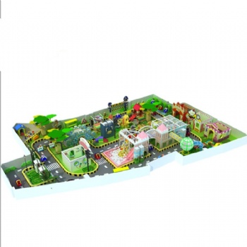 淘气堡室内交通小镇儿童乐园模拟驾校游乐设施