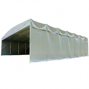 苏州推拉雨棚移动推拉棚活动蓬大型户外仓库伸缩式收缩折叠大排档帐篷